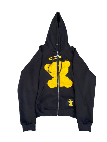 Halo Bear Zip Up Hoodie